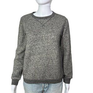 PRE-OWNED - The Fisher Project Grey Crewneck Sweatshirt with Leather Accents Siz